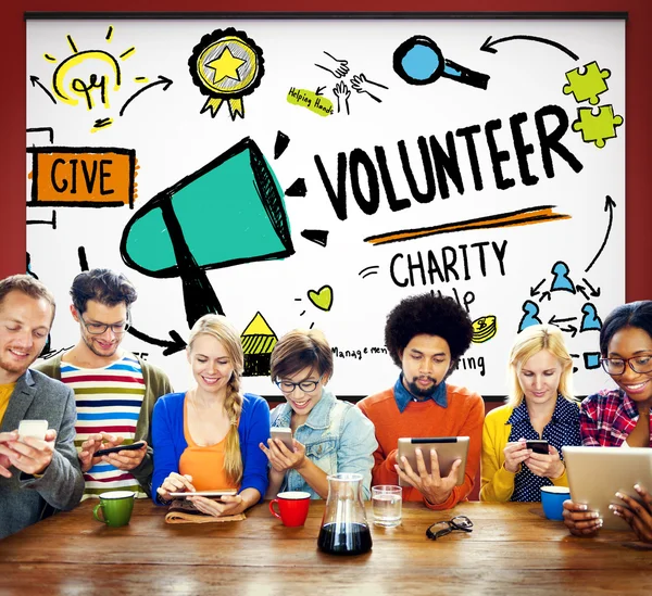 Volunteer Charity Help Concept — Stock Photo, Image