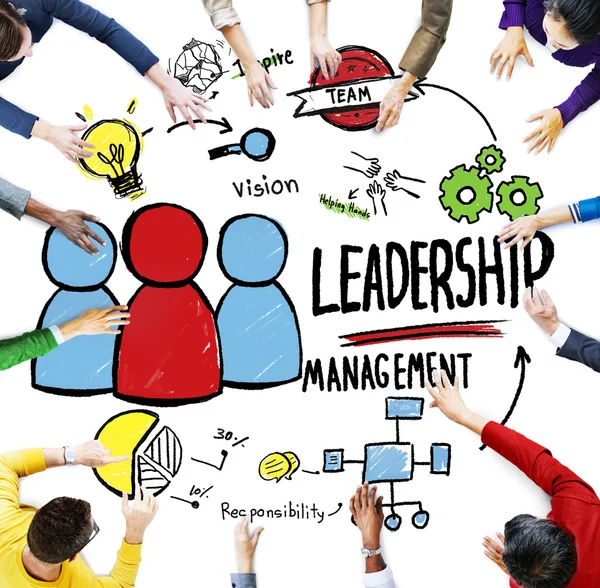 Leadership Management komunikacja koncepcja — Zdjęcie stockowe