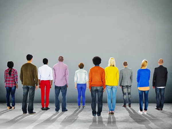 Vista trasera de la gente, concepto de unidad —  Fotos de Stock