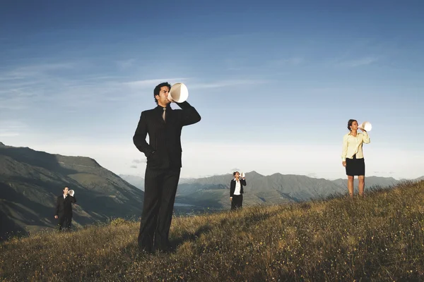 Anúncio publicitário, Negócios — Fotografia de Stock