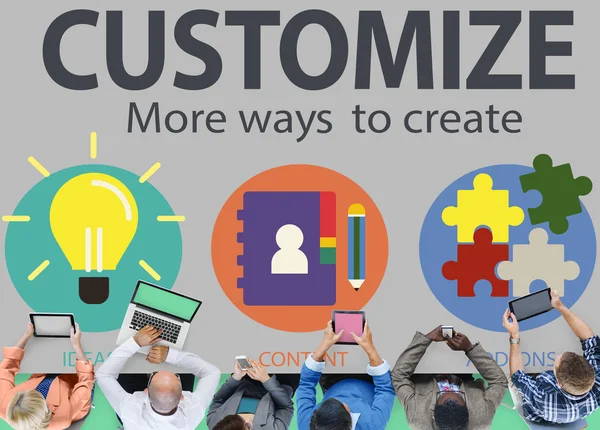 Customize Ideas Identity Concept — Stock Photo, Image