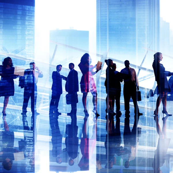 Gente de negocios teniendo reunión corporativa —  Fotos de Stock