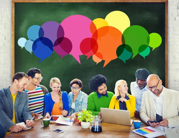 People Message Talking Communication Concept — Stock Photo, Image