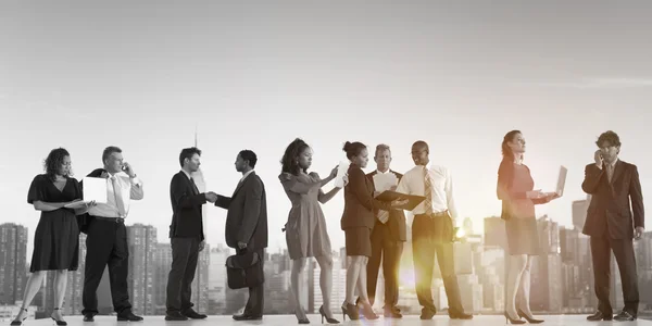 Business people having corporate meeting — Stock Photo, Image