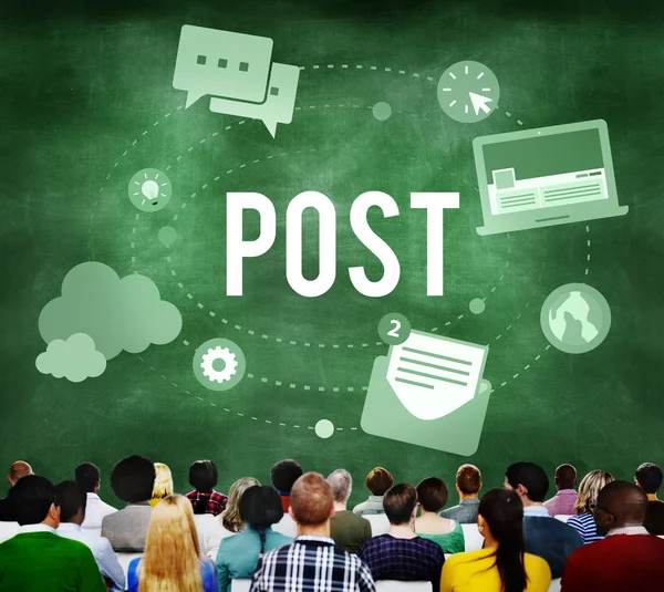 Post Blog Social Media — Stockfoto