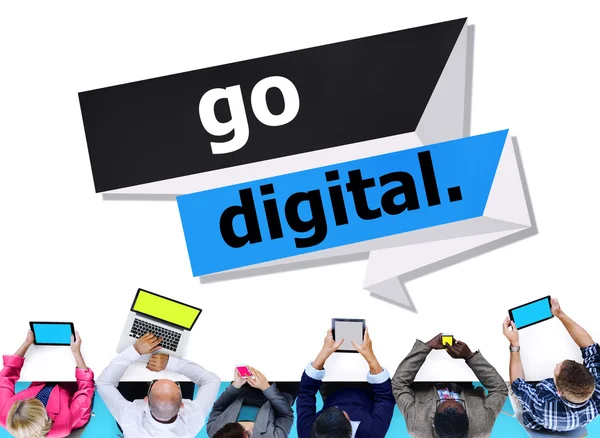 Go Digital Senest Technology – stockfoto