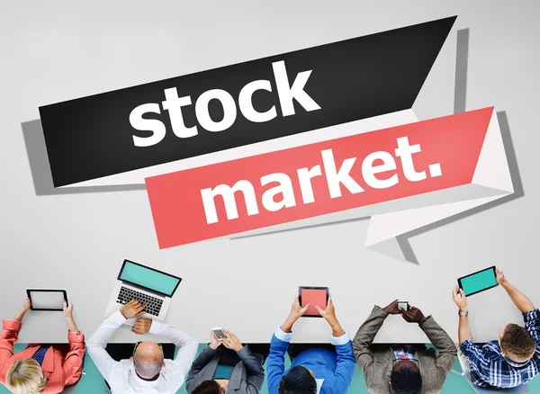 Mercado de ações Económico — Fotografia de Stock