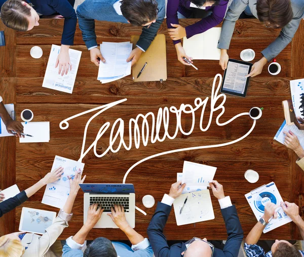 팀워크 팀 협업 개념 — 스톡 사진
