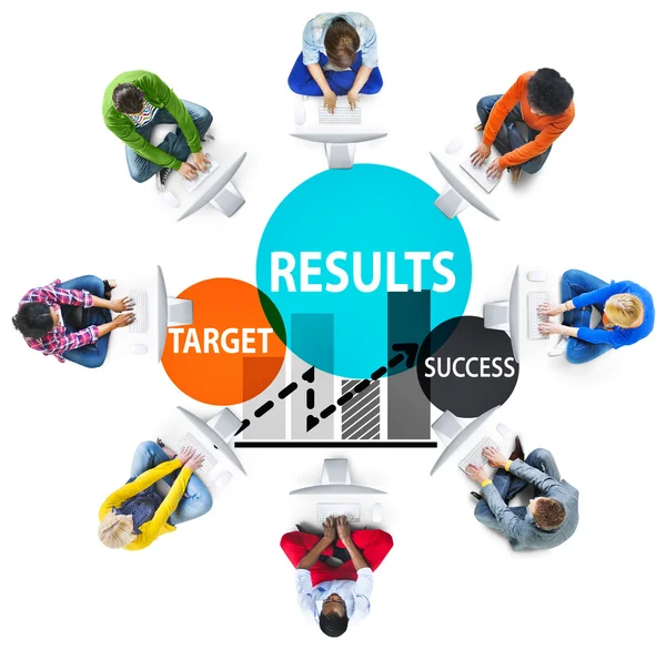 Results Target Success Concept — Stock Photo, Image