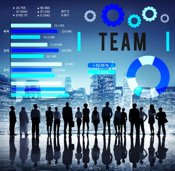 Team Corporate Teamwork Collaboration Concept — Stock Photo, Image