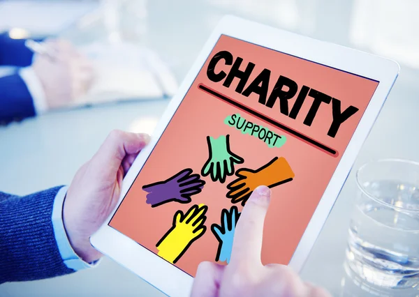 Charity Donation, Give Help Concept — Stock Photo, Image