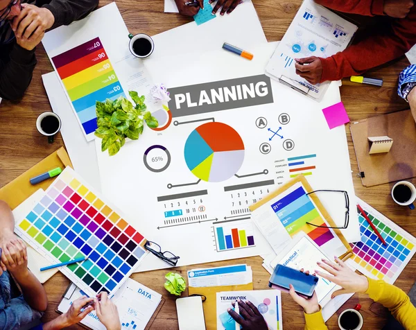 Diverse mensen en Planning Concept — Stockfoto