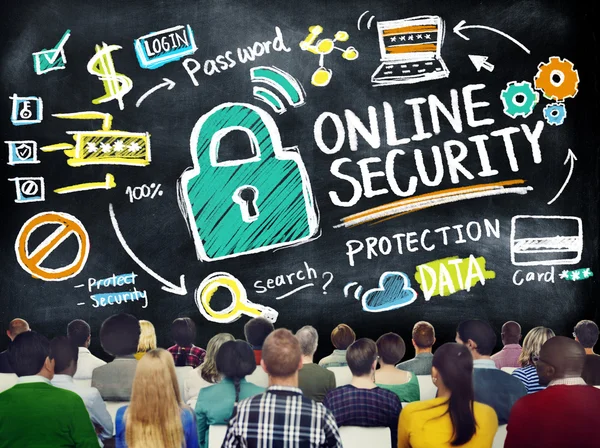 Proteção de segurança online — Fotografia de Stock