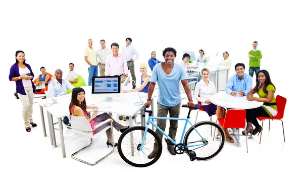 Multiethnic group of business people — Stock Photo, Image