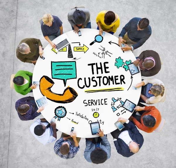 The Customer Service Concept — Stock Photo, Image
