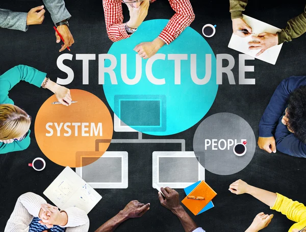 Bedrijfsconcept structuur — Stockfoto