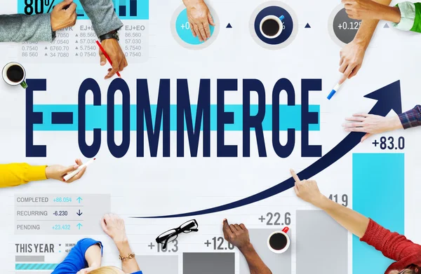 Diverse People and E-commerce — Stock Photo, Image
