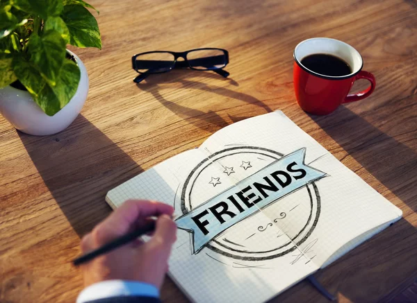 Freunde Freundschaft Beziehung Konzept — Stockfoto