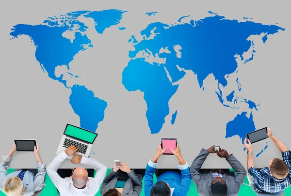 World Global Cartography Globalization Concept — Stock Photo, Image