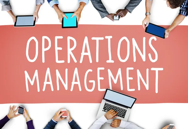 Koncepcja zarządzania operacjami — Zdjęcie stockowe