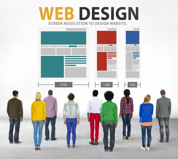 Web tasarım kavramı — Stok fotoğraf