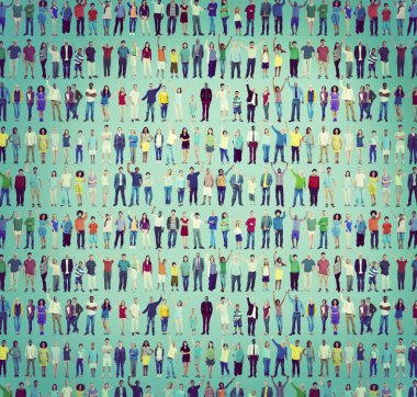 İnsanlar Beraberlik kutlama kavramı