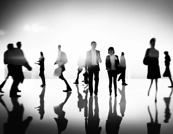 Business People Rush Hour Walking Concept — Stock Photo, Image