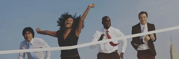 Happy Business People celebrating Success — Stock Photo, Image