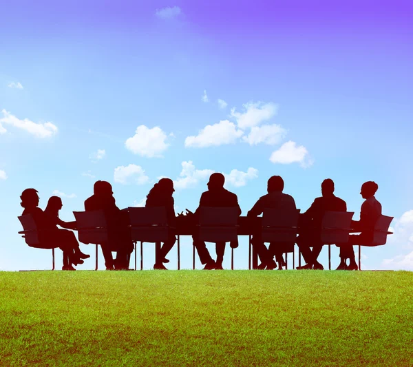 Üzleti csoport az ülésen — Stock Fotó
