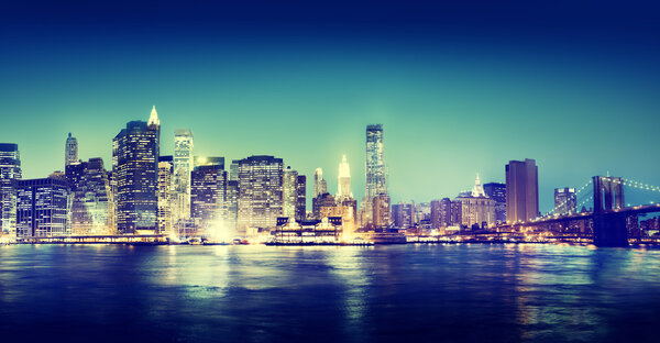 Красивый современный городской пейзаж
