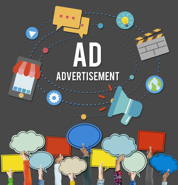 Background with people hands