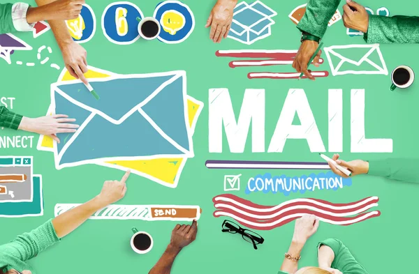 Correo, Concepto de Comunicación — Foto de Stock