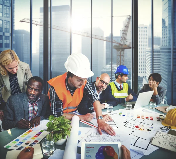 Architects and Designers Working in Office — Stock Photo, Image