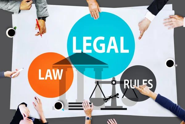 Juridische recht regels Concept — Stockfoto