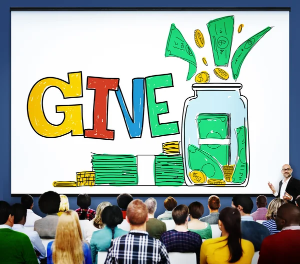 Geef Help donatie liefdadigheid Concept — Stockfoto