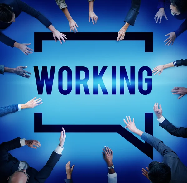 Werk Teamwork bedrijfsconcept verbinding — Stockfoto