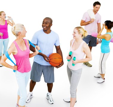 Sağlıklı insanlar Fitness Eğitim 