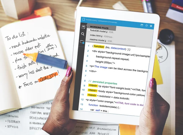 Програмування Html-програмування — стокове фото