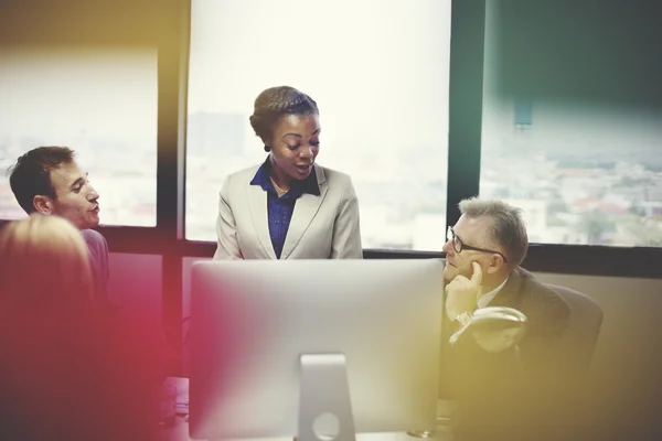 Concepto de reunión de equipo empresarial — Foto de Stock