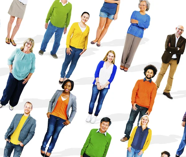 Diverse persone allegre multietniche — Foto Stock