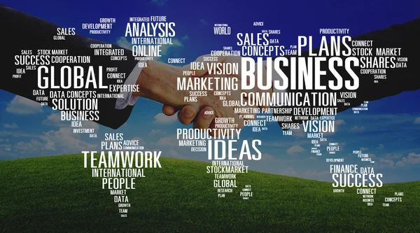 Concept de Marketing Global Business analyse — Photo