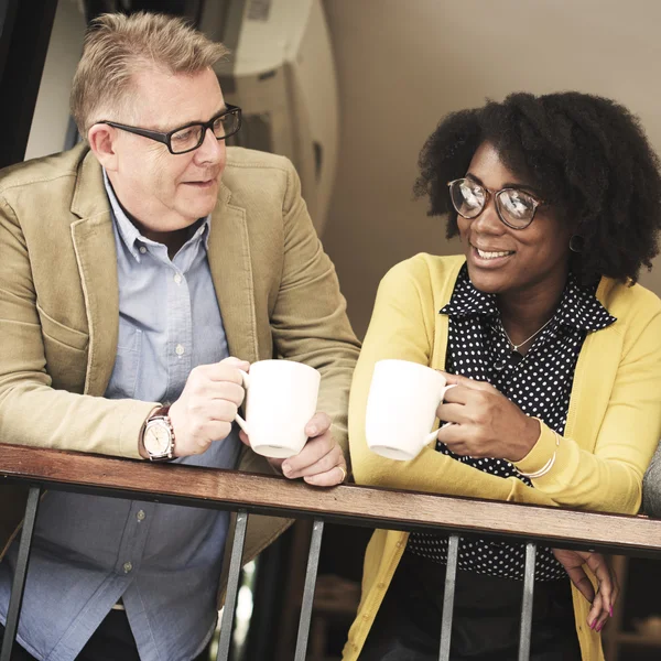 Équipe d'affaires à la pause-café — Photo