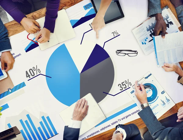 Digitale Marketing, grafiek statistieken Concept — Stockfoto
