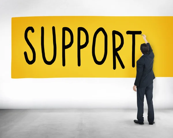 Dienstverleningsconcept Help ondersteuning — Stockfoto