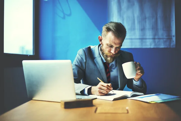 Conceito de Planejamento de Trabalho do Empresário — Fotografia de Stock