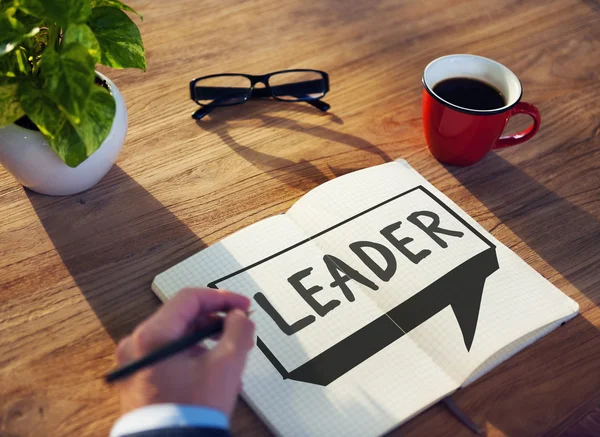 Lider liderlik yönetimi kavramı — Stok fotoğraf