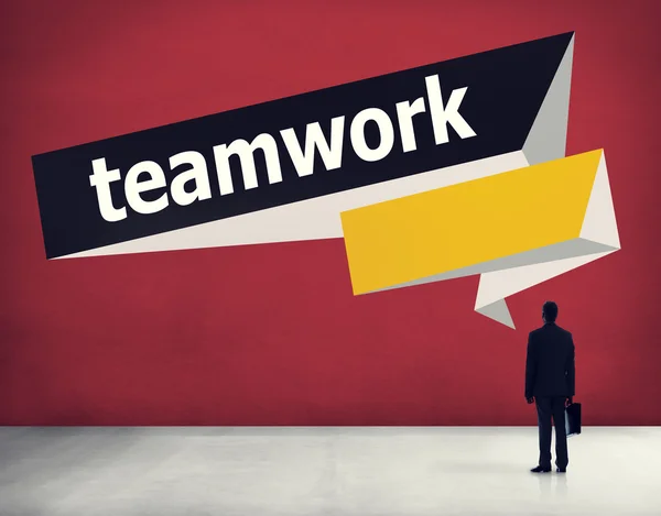 Samarbeidskonseptet for team-konsernsamarbeid – stockfoto