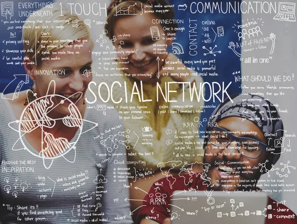 Komunikace Společenství, připojení koncepce — Stock fotografie