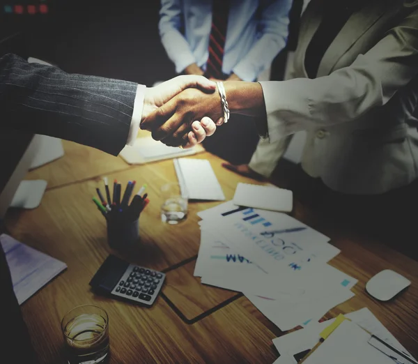 Business People and Handshake — Stock Photo, Image
