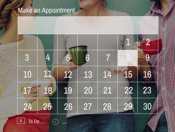 Concetto di gestione dell'organizzazione del calendario — Foto Stock